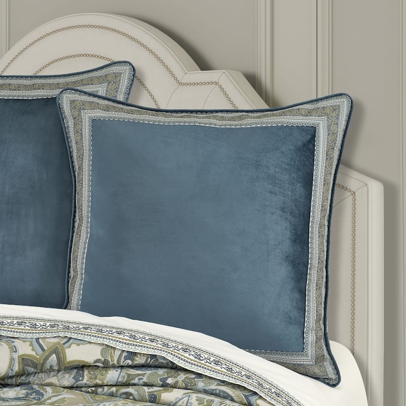 J. Queen New York Avellino Euro Sham - Spa Blue - Euro Square