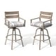 preview thumbnail 33 of 44, Outdoor Aluminum Swivel Patio Bar Stools with Sunbrella Fabric Cushion
