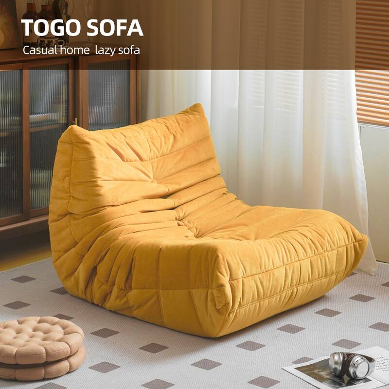 Floor Sofa Bean Bag Chair for Adults Fireside Bean Bag Lounger Memory Foam Chair for Home, Office, Apartment or Gaming Venue
