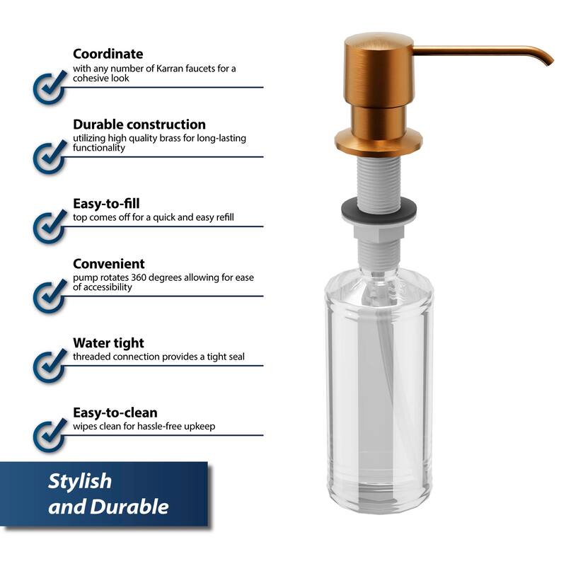 Karran SD25 Kitchen Soap/Lotion Dispenser