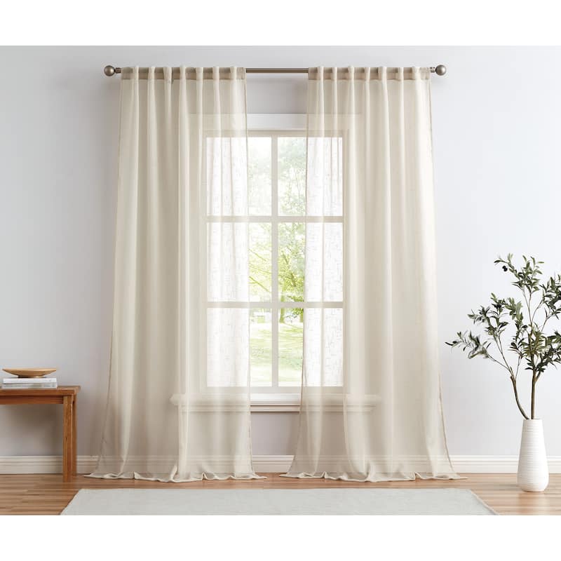 Cannon Sheer Window Curtain Panel Pair
