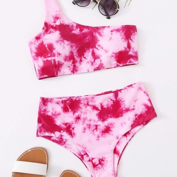 one shoulder bikini swimsuit