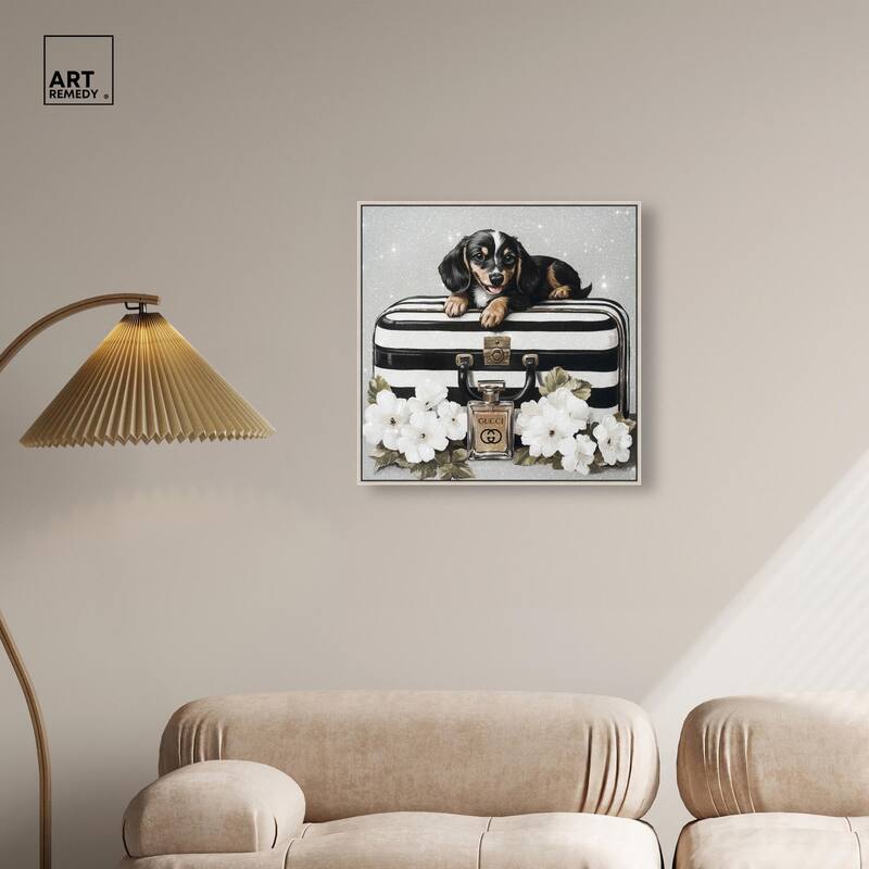 Doxxie Luggage Flowers Canvas by Art Remedy