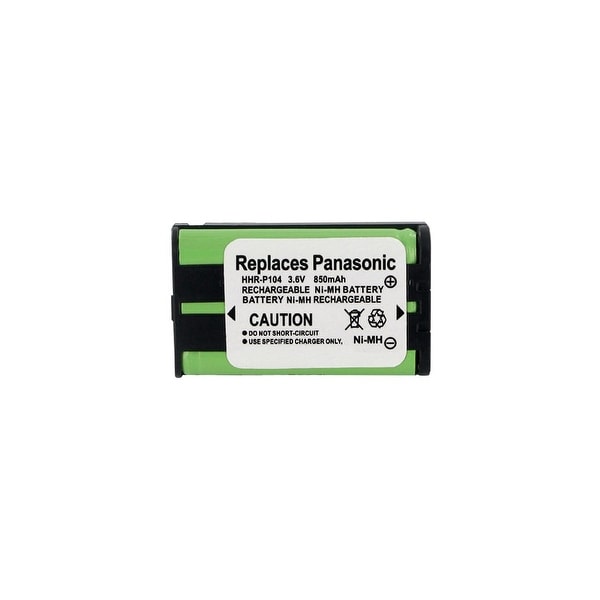 Replacement Battery For Panasonic KX-TG6500 Cordless Phones - P104 (850mAh, 3.6V, Ni-MH)