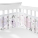 preview thumbnail 1 of 4, Boho Floral Girl Sweet Jojo Designs + BreathableBaby Breathable Mesh Crib Liner Bohemian Farmhouse Watercolor