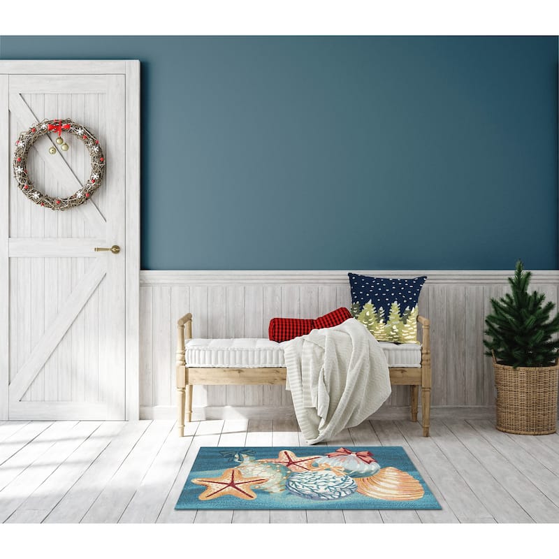 Liora Manne Esencia Sea Gem Ornaments Indoor/Outdoor Mat