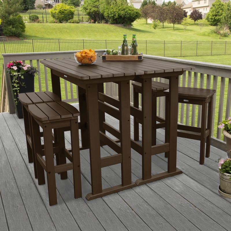 Lehigh 6-Piece Outdoor Balcony Set - Bar-height