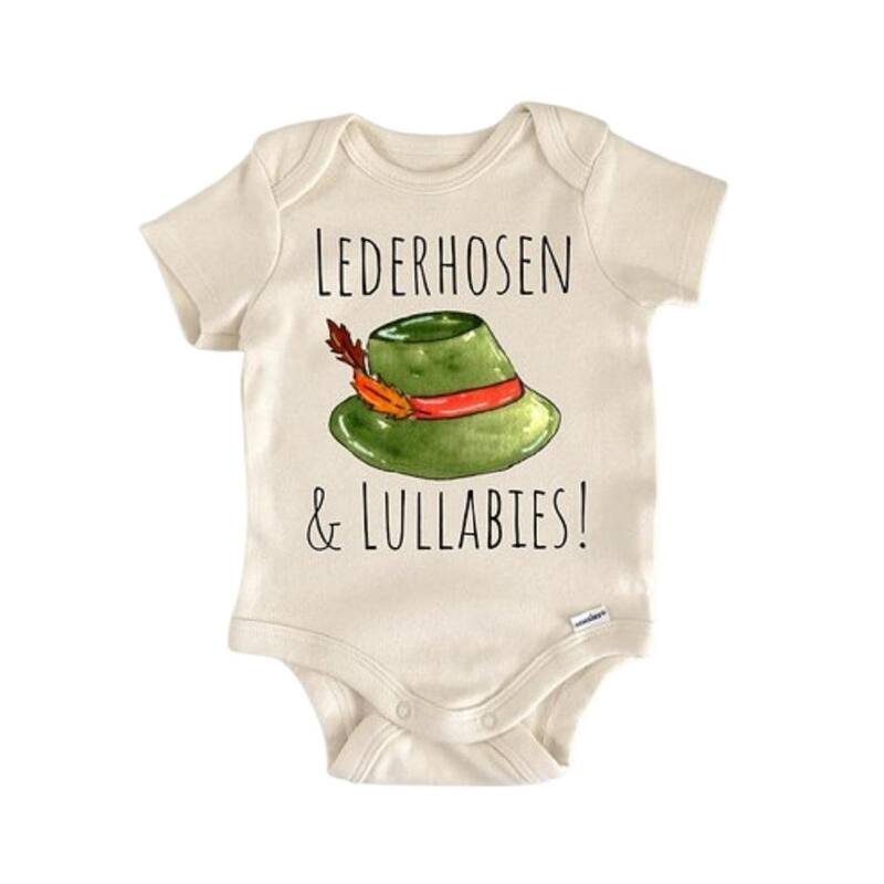 Oktoberfest German Fall - Baby Boy Girl Clothes Infant Bodysuit Funny Cute - White - Newborn
