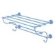 preview thumbnail 14 of 26, Allied Brass Dottingham Collection Train Rack Towel Shelf 24 - Flat Troll Blue