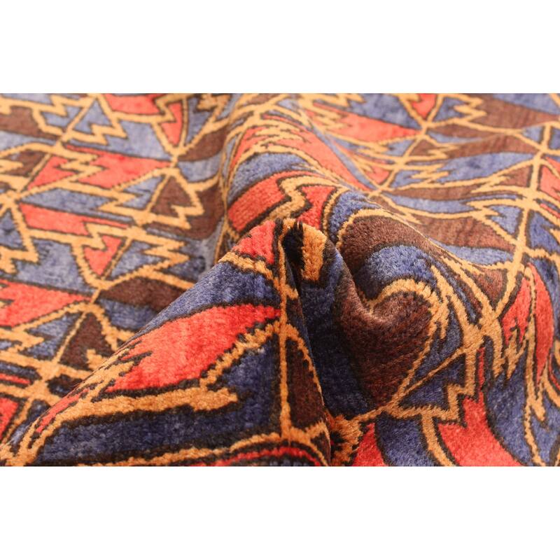 ECARPETGALLERY Hand-knotted Teimani Dark Navy Wool Rug - 2'11 x 4'0