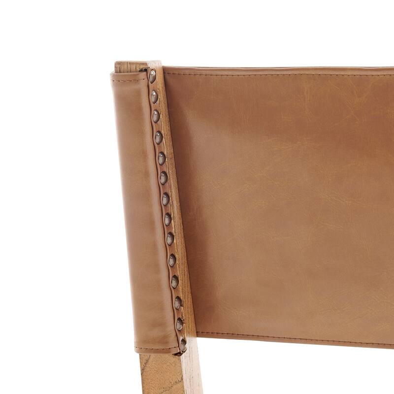 NPD Furniture Kylo Faux Leather/ Linen Dining Side Chair (Set of 2)