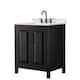 Option Dark Espresso / Giotto Quartz Top / Matte Black