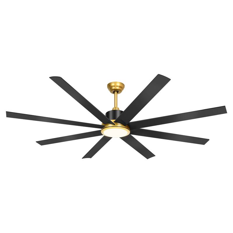 Moasis 72'' Large Ceiling Fans with Lights and Remote Control & Reversible Quiet DC Motor