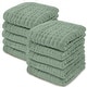 preview thumbnail 122 of 134, Baby Washcloths Muslin Cotton, Large 10"x10" by Comfy Cubs Pack of 10 - Fern