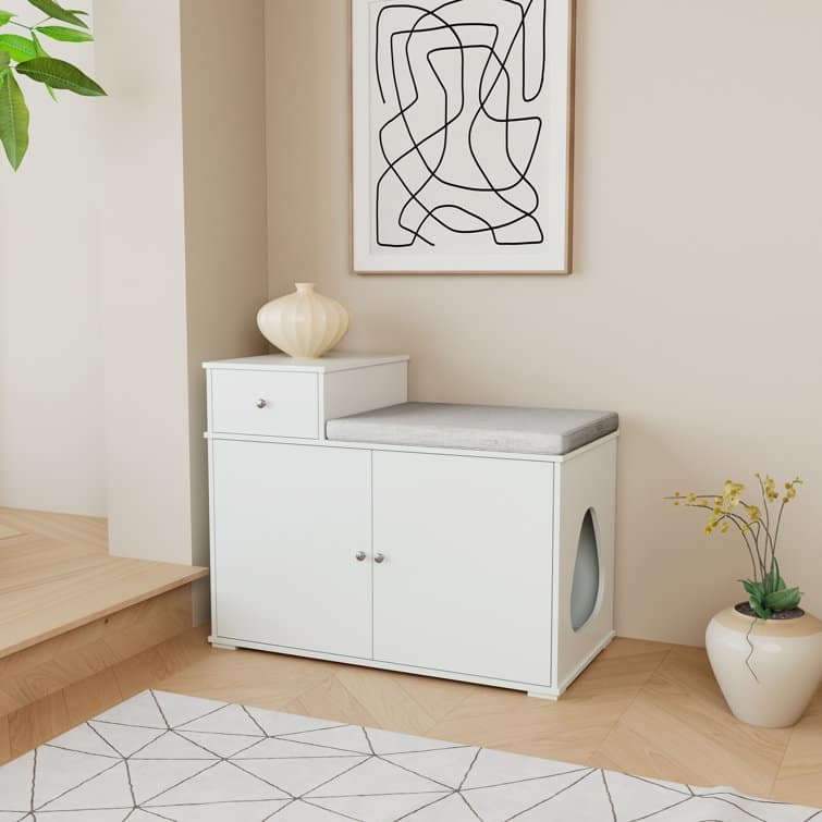 Cabinet Litter Box Hidden, Cat House