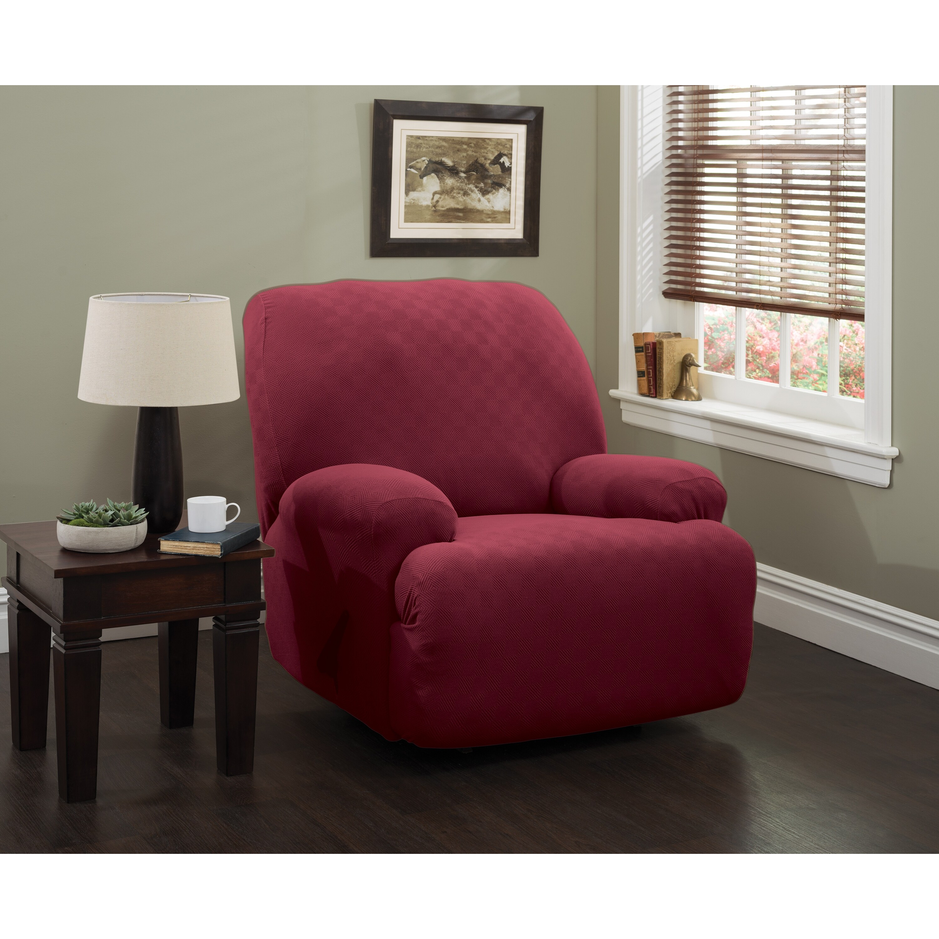 Stretch Newport Jumbo Recliner Slipcover Jumbo Recliner Bed Bath Beyond 20759192