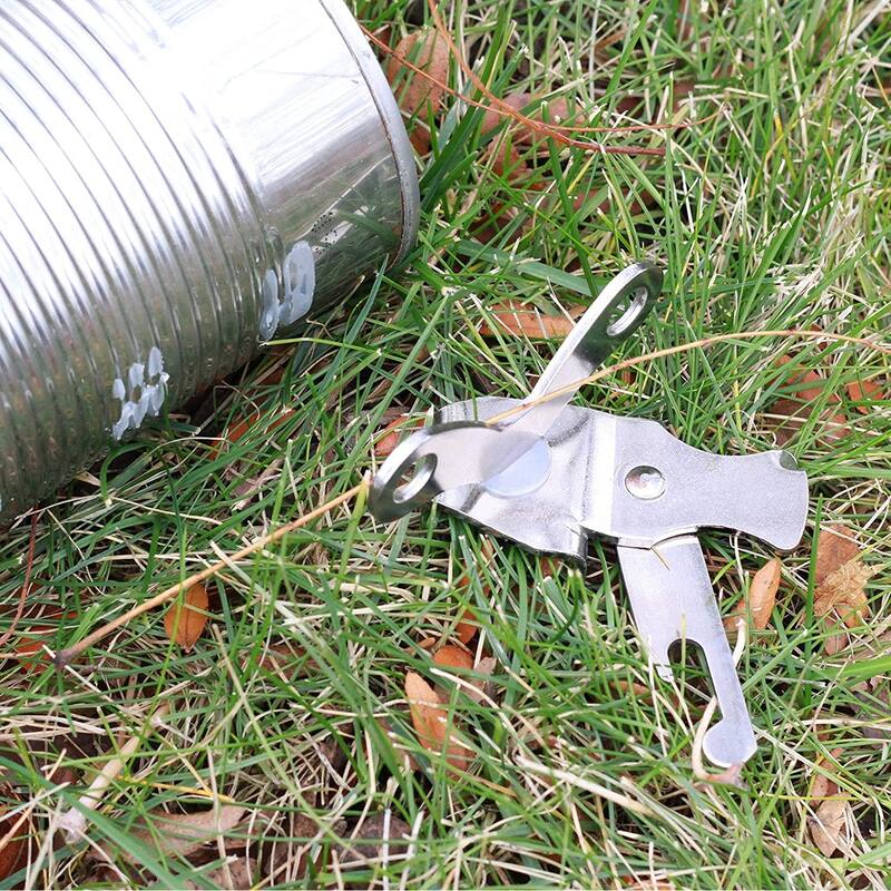 Chef Craft 4" Long Butterfly Manual Can Opener - Compact Size for Camping or Taking with a Lunch