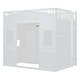 preview thumbnail 10 of 30, Elegant Design Full Size House Loft Bed with Ladder & Wardrobe