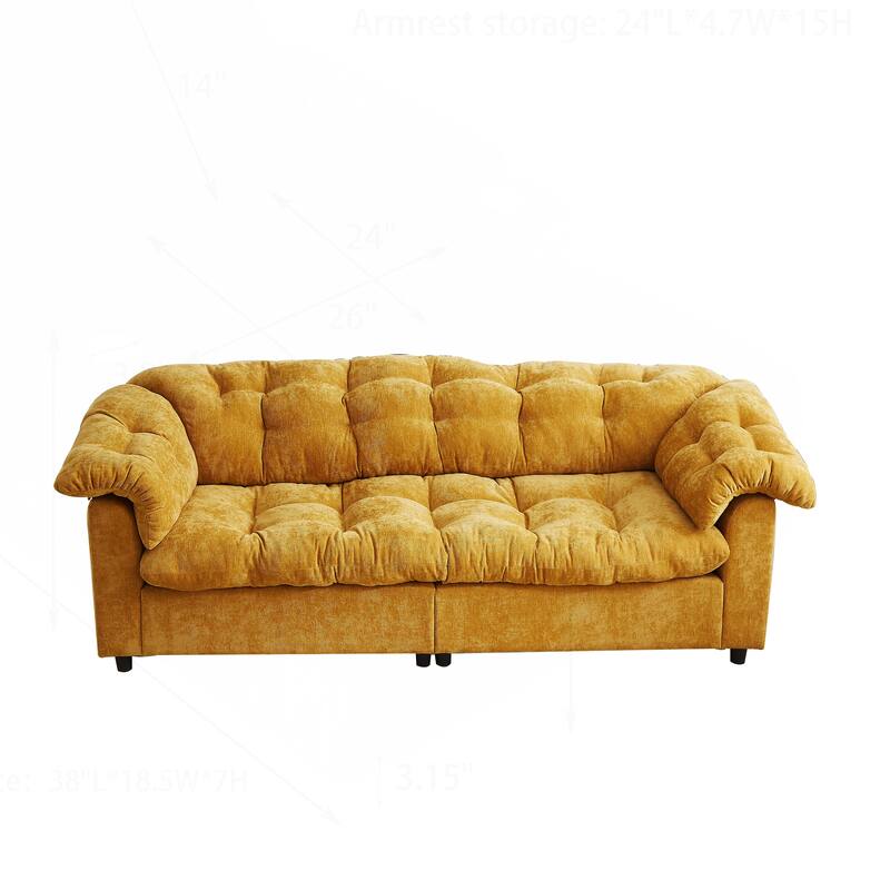 Comfortable Chenille Sofa for Various Spaces, Enhancing Interior Style