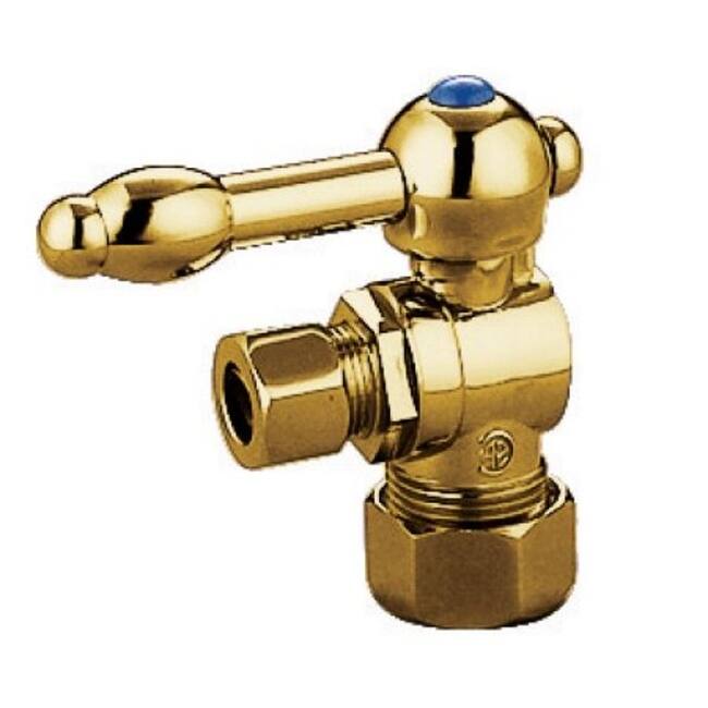 Kingston Brass Vintage Angle Stop with 5/8 Inch OD, 3/8 Inch OD and