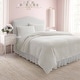 preview thumbnail 8 of 8, Laura Ashley Solid Faux Fur Ivory Duvet Cover Set