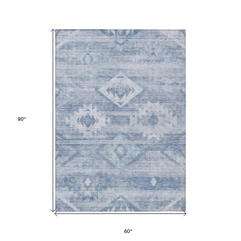 HomeRoots Southwestern Transitional Rectangle Outdoor Rug