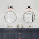 preview thumbnail 12 of 16, Beta Modern 3-Light Globe Glass Bathroom Vanity Lights Black Gold Wall Sconces
