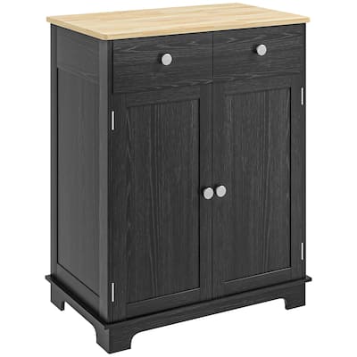 Modern Kitchen Buffet Cabinet with 2 Drawers,Doors and Adjustable Shelf