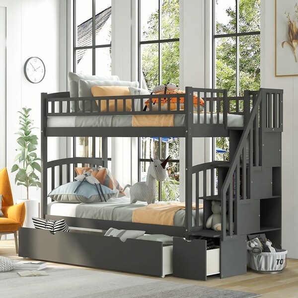 twin over twin convertible bunk bed