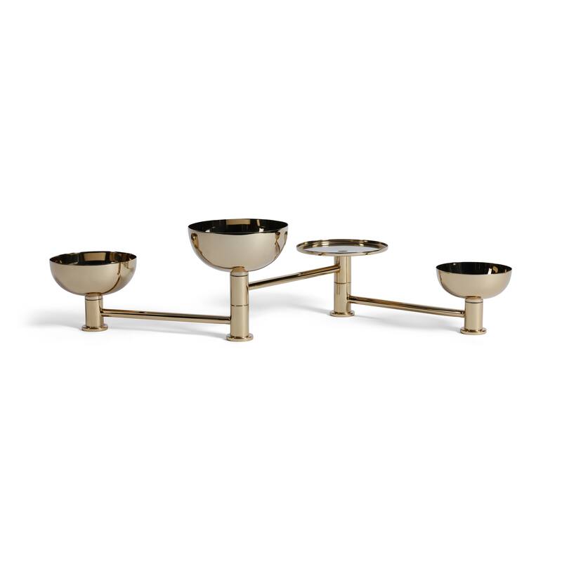 Swivel Polished Stainless Steel Condiment Set
