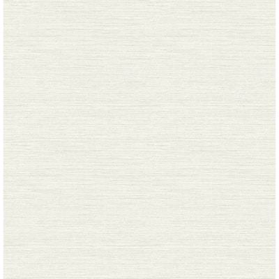 Chesapeake Agave Light Grey Faux Grasscloth Wallpaper