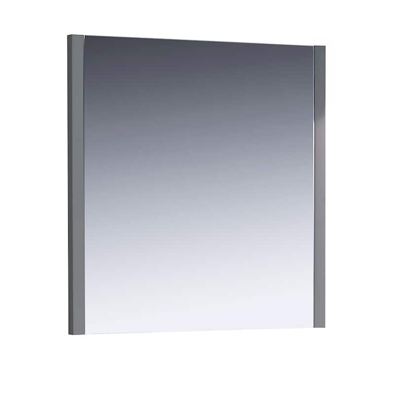 Fresca Torino 32" x 32" Framed Bathroom Mirror - Gray