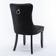 preview thumbnail 12 of 12, Dining Chairs Set of 2 with Nailhead Trim-Collection Velvet Upholstered