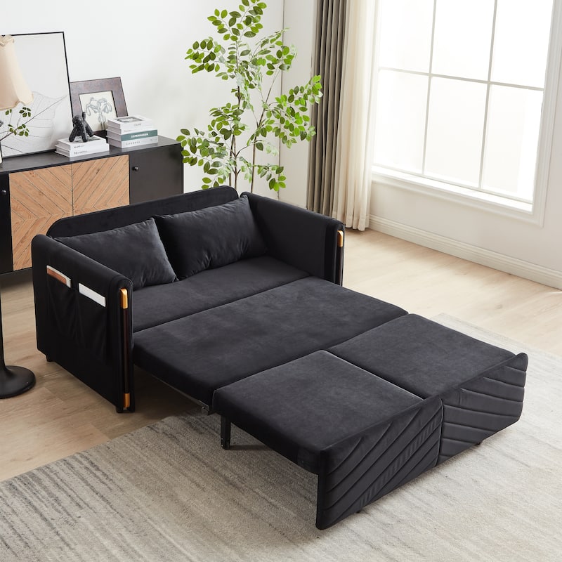 Versatile Sofa Bed - Ideal for Living Rooms and Guest Bedrooms - Black