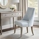 preview thumbnail 26 of 39, Martha Stewart Winfield Upholstered Dining chair Set of 2 Light Blue