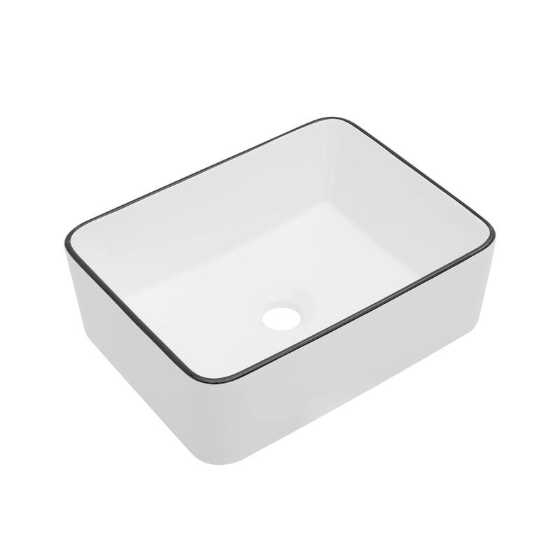 Ceramic Boat Shape Bathroom Sink