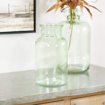 Transparent Glass Vase - 10.25" - Clear