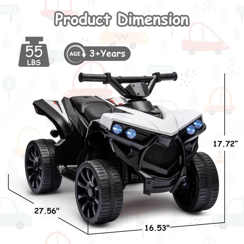 6V Battery Powered Electric Vehicle w/LED Light