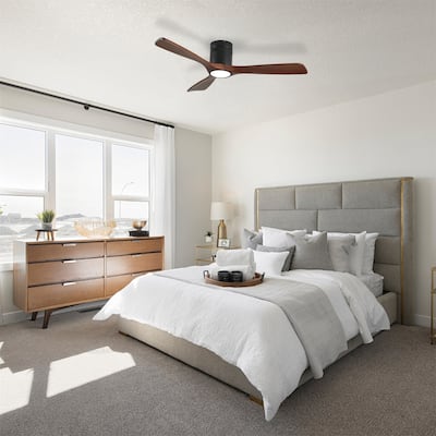 52 Inch Ceiling Fan with Light and Remote Control, 6-speed Reversible DC Motor