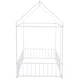 preview thumbnail 25 of 27, Twin Size Metal House Bed Frame with Fence and Roof for Kids, Teens, Girls, Boys