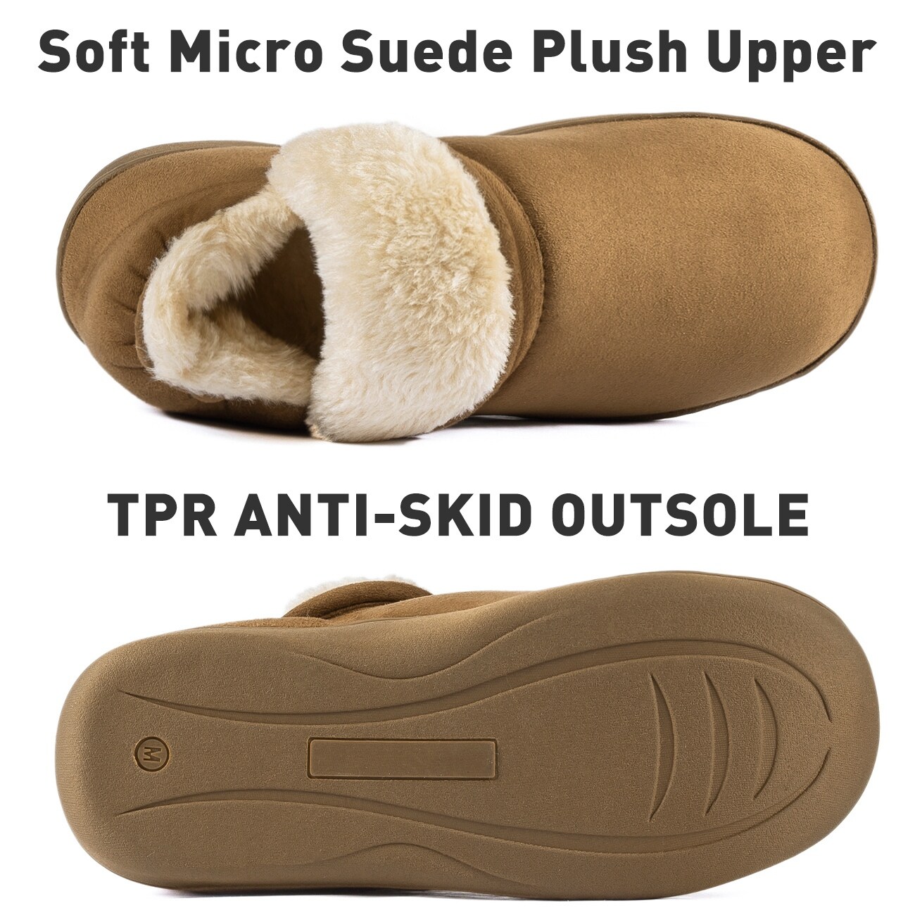 Shop Men S Plush Warm Ankle Bootie Slippers Anti Skid Indoor Outdoor Boots On Sale Overstock 29755670