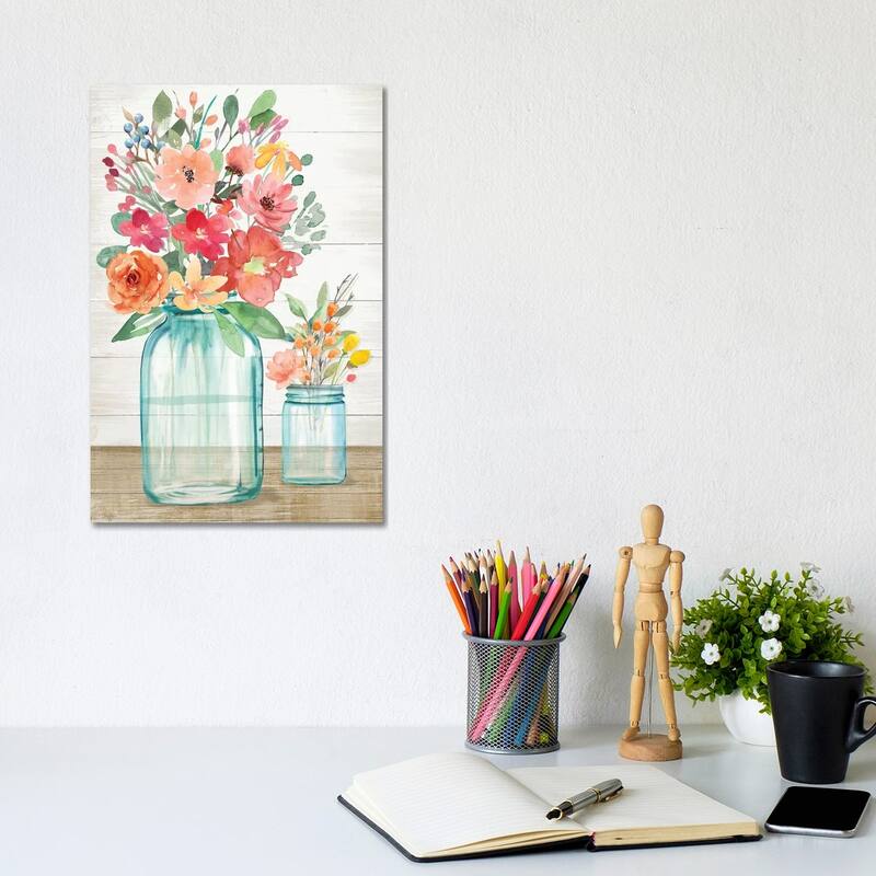 iCanvas "Country Floral Still Life" by Mollie B. Canvas Print - 12x8x0.75