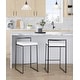 preview thumbnail 53 of 72, Porch & Den Forrest Contemporary Black Stackable Fully Welded Counter Stool (Set of 2)
