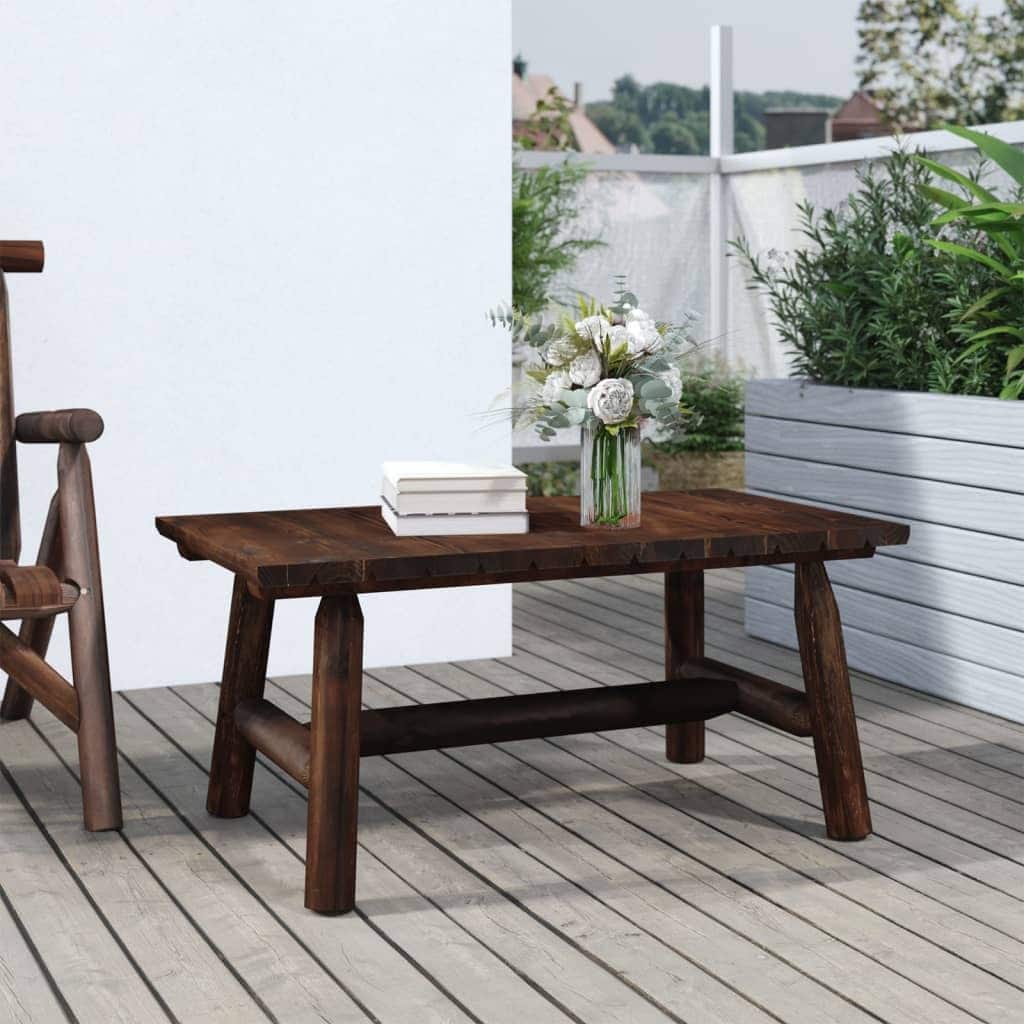 vidaXL Patio Chair 26.8"x33.9"x40.6" Solid Wood Spruce