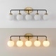 preview thumbnail 31 of 154, JONATHAN Y Bevin Contemporary Transitional Iron/Glass LED Vanity Light
