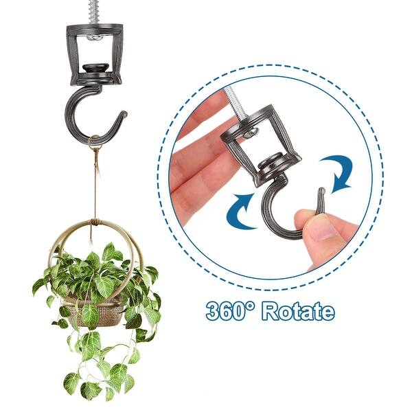 Ceiling Hooks, Metal Ceiling Hooks for Hanging Plants, Screw-in Plant Hooks  Black - Bed Bath & Beyond - 41813166