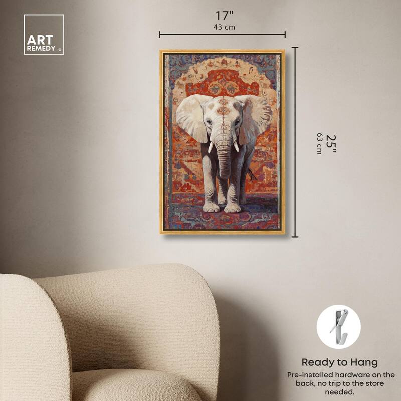 Elephant Archway Canvas by Art Remedy