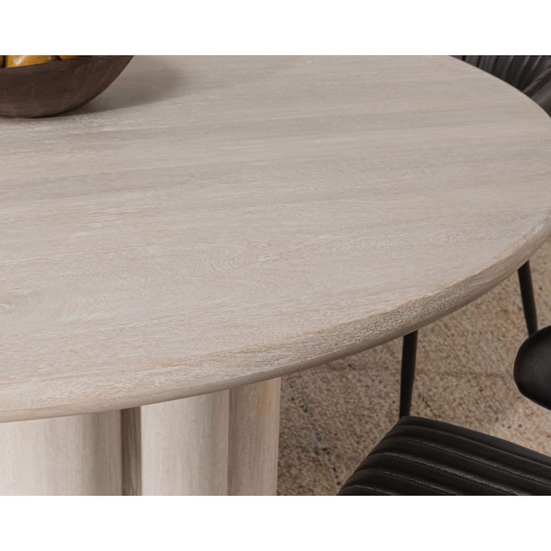 Beau 60" Mango Wood Round Dining Table by Kosas Home
