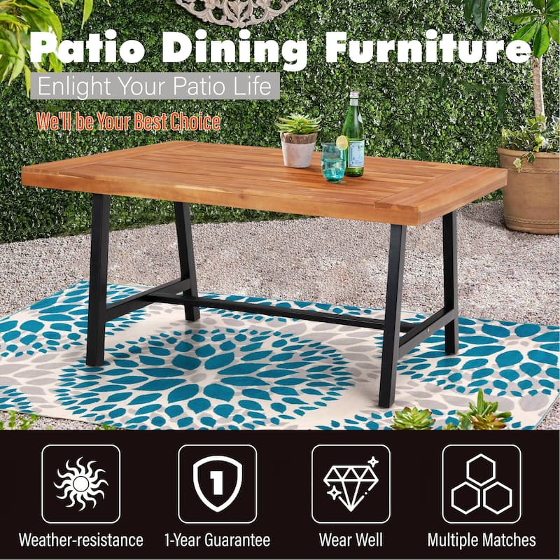 Outdoor Acacia Wood Dining Table