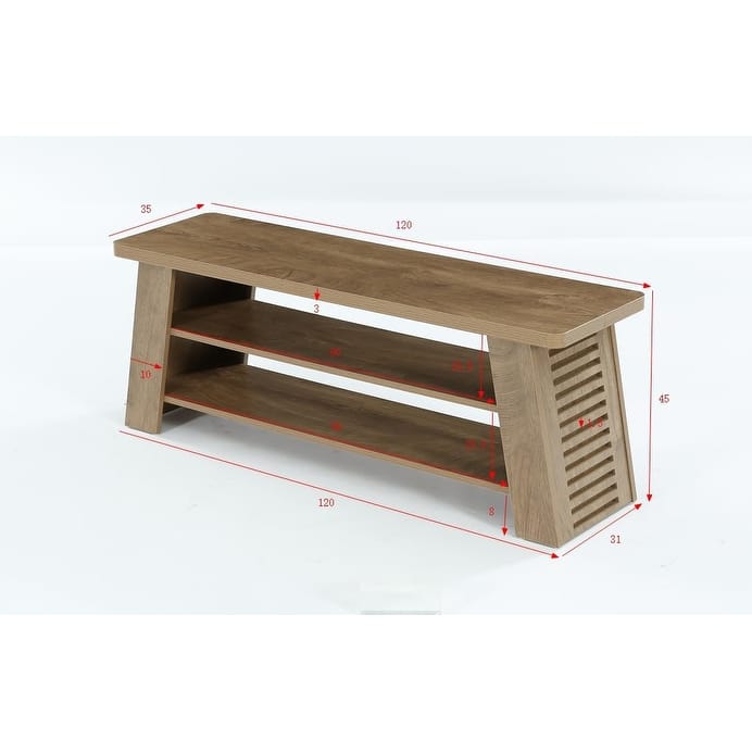 Entryway Shoe Bench with Storage Shelf, Dining Bench, Wooden End of Bed Bench for Bedroom, Living Room, Mudroom, Hallway, Foyer